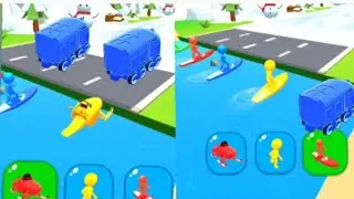 Shape shifting Gameplay in cartoon videos walkthrough Max level 1 to 70