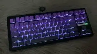 Purple gradient,endless cool!!!😎☠️🎮💜 #fyp #asmr #keyboard #zh870 #cool #trend #zornher 