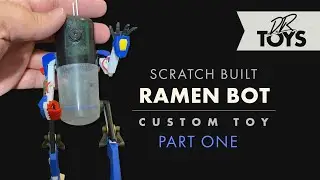 Как сделать робота-лапшеницу Kitbash Ramen Noodle Bot/создать робота-самоучку из гелевых колпачко...