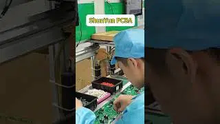 He is inserting electronic components in the DIP workshop | PCB Assembly Manufacturing Process