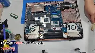 Asus G752 Laptop Lcd display and Keyboard Replacement Asus G752 액정디스플레이, 키보드 교체