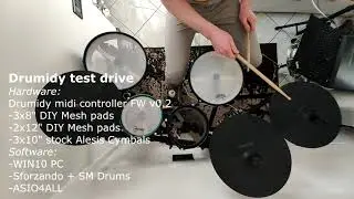 Drumidy &mdash; тест-драйв MIDI-контроллера для самостоятельного изготовления барабанов