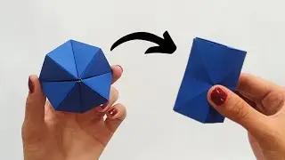 Best anti-stress transformer// anti-stress paper toy/cool origami transformation cube
