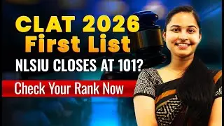 CLAT 2026 Cut-offs OUT! 🚨 NLSIU & NALSAR Rank Reveal