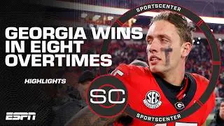 SportsCenter Highlights 🎥 🏈 Georgia beats Georgia Tech in EIGHT OVERTIMES | ESPN College Football