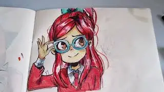Red Hair Paula Paulinos inspired Drawing | babylyn