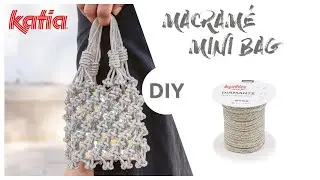 DIY Macramé: cómo hacer un mini bolso de mano brillante con Katia Diamante ✨💎