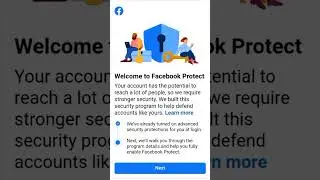 Turn on facebook protect to unlock your account ( easy and sort) video