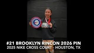 #21 Brooklyn Rincon 2026 Outside Hitter at Nike Cross Court in Houston, TX