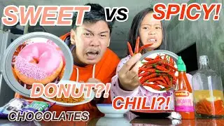 SWEET vs SPICY FOOD CHALLENGE!! (Umiyak si Chloe sa Anghang!!) | Grae and Chloe