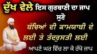 ਦੁੱਖ ਵੇਲੇ ਕਰਨ ਵਾਲਾ ਪਾਠ|| ਬੱਚਿਆਂ ਦੀ ਕਾਮਯਾਬੀ ਲਈ ਪਾਠ ਸੁਣੋ || Gurbani JAAP TODAY NEW|| WAHEGURU PREET 13