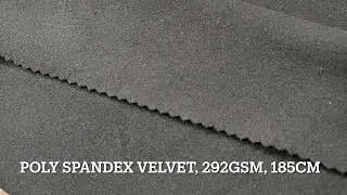 Poly spandex velvet 