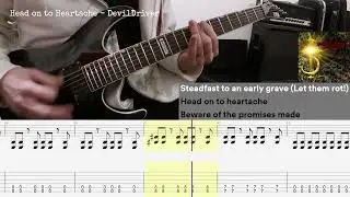 Head on to Heartache - DevilDriver (guitar cover + tabs)