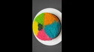 Easy Cake Decoration at Home | Rainbow Cake Decorating Idea | #shorts