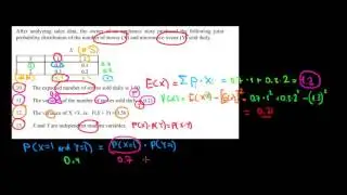 STATISTICS I How To Check If We Have Independent Random Variables