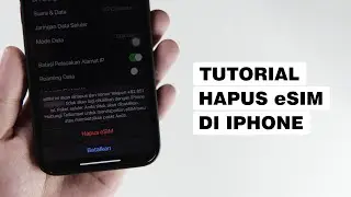 Cara Menghapus Nomor eSIM Di iPhone