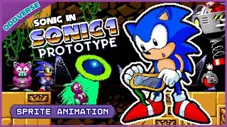 Sonic in &hellip; Sonic 1 Prototype - ODDVERSE 16 bit Sprite Animation