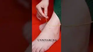 GOLD PLATED SILVER 92.5 AAM RAS WHITE STONE ANKLET