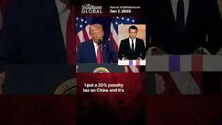 Trump vs macron #shorts #shortsfeed #shortsviral
