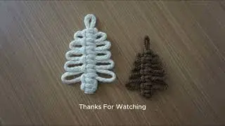 DIY Macrame Christmas Ornament | Macrame Christmas Tree Tutorial