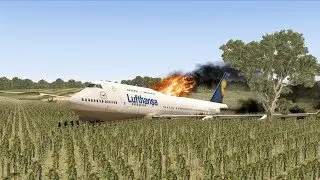 Plane Crashes On A FARMING FIELD - X-Plane 11