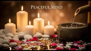 Forest Rain Zen Ambience Bamboo Fountain and Candle Glow for Deep Relaxation Meditation and Calm