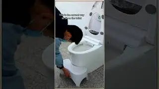 Correct Way To Sit on Toilet Seat 🚽