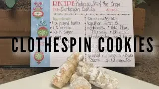 Clothespin Cookies