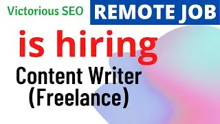 Job for Content Writers | Freelance Writing Jobs | Content Writing Role | Work from home Job