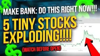 5 TINY PENNY STOCKS READY TO EXPLODE! WATCH BEFORE TOMORROW!