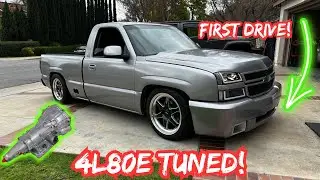 THE 4L80E SWAP IS TUNED!! TURBO TRUCK BUILD!
