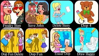 Freaky Stan, Save John, Delete Story, DOP 4, DOP Fun | Funny Puzzle Gameplay Compilation 2025 🎮🔥