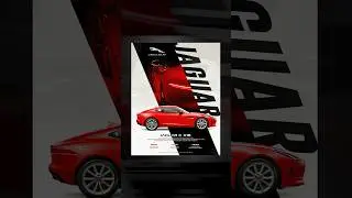 Modern Car Poster in Adobe Photoshop #learncreative
