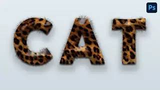 Fur text effect photoshop