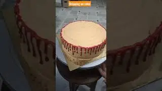 Dripping on cake #dripcake #diy #cakedecoration tutorial #shorts #homechef #simplysuman #learner
