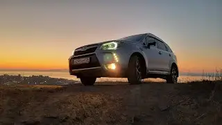 Покатушки по бездорожью OffRoad Subaru Forester SJ на закате. Съёмка на GoPro Hero 9 Black 4K video