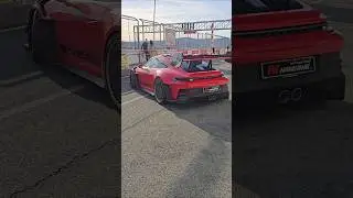Porsche 992 GT3 RS на золотистых дисках #porsche #автомобиль #автопарк #длятебя