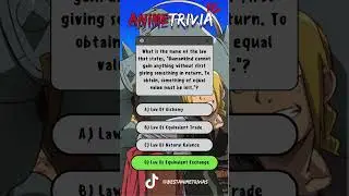 Fullmetal Alchemist Trivia #quiz #anime #trivia #fma #fulllmetalalchemist  #english #animetrivia
