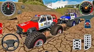 Juegos De Carros   Police Monster Trucks Impossible Driver #2   Car Extreme Racing Android GamePlay