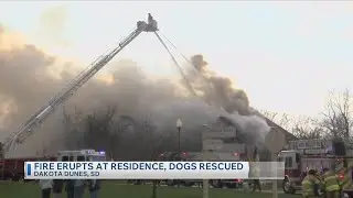 Fire Erupts At Residence, Dogs Rescued