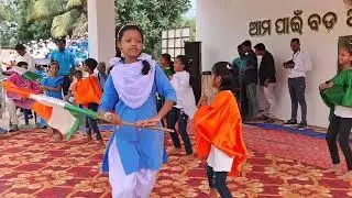 Chandrasekhar ashram school KHANDAPADA GIRL'S  dance performance 79TH INDEPENDENCE DAY 15August 2025