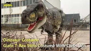 Giant T Rex Stilts Costume With Cloth Skin | Dinosaur Costume