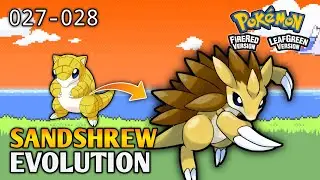 How To Evolve Sandshrew Into Sandslash In Pokemon Fire Red & Leaf Green | Kanto Pokedex
