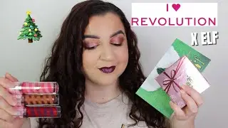 TESTING THE NEW I HEART REVOLUTION X ELF COLLECTION | LIZZIE DEMETRIOU 🎄