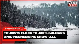 Tourists Flock To J&K&rsquo;s Gulmarg Amid Mesmerising Snowfall