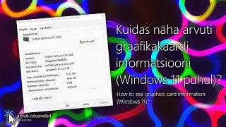 How to see graphics card information (Windows 11) [Computer tips] (reupload)