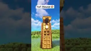 Minecraft 1X1 House🏠 #shorts