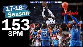 Wesley Matthews All 153 3PM in 2017-2018 Season - Dallas Mavericks