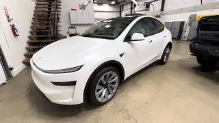 Matte PPF (Paint Protection Film) professionally installed on 2026 Juniper Tesla Model Y