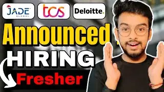 Jade Global,  TCS Hiring Announced ! Biggest OFF Campus Drive For 2026, 2025 Batch | Fresher Jobs